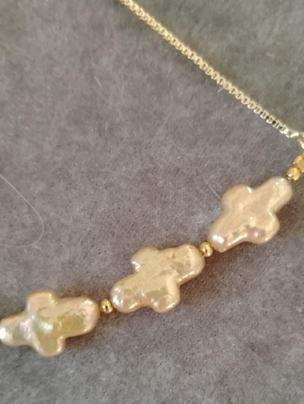Hand Crafted Gold Cross Bolo Adjustable Style Bracelet - Picture 5 of 5